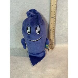 Pac-Man & The Ghostly Adventures 7" INKY Blue Ghost Plush 2012 Namco Pacman
